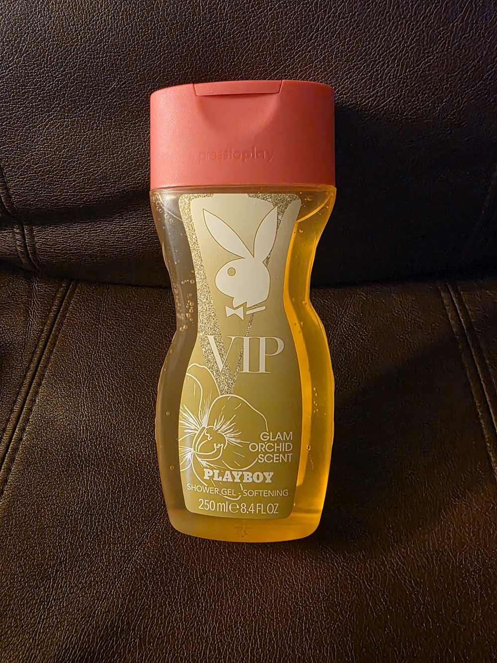 PLAYBOY VIP Glam Orchid Shower Gel - Yellow Gel with Pink Cap